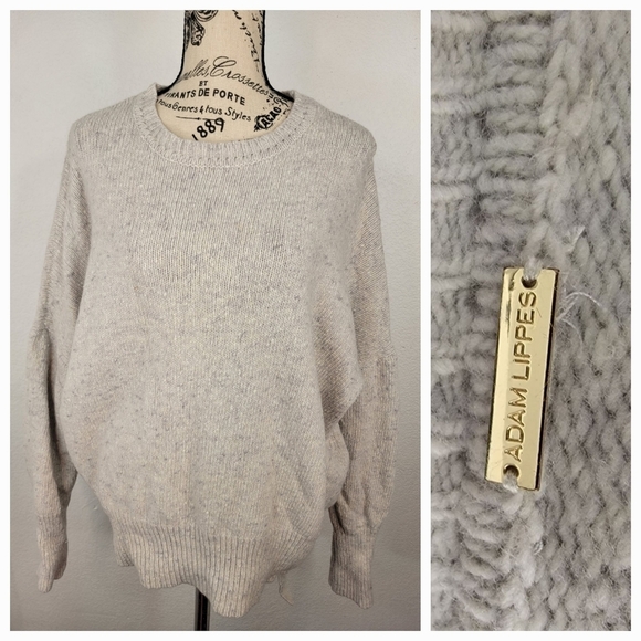 Adam Lippes Sweaters - Adam Lippes Sweater Sz M Merino Wool Cashmere High Low Oversized